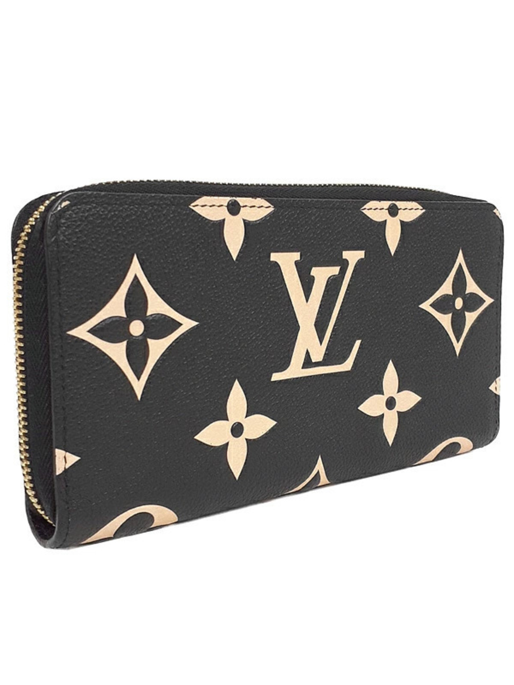 Louis Vuitton Zipper Crafty Round Long Zippy LV Empreinte Wallet Black